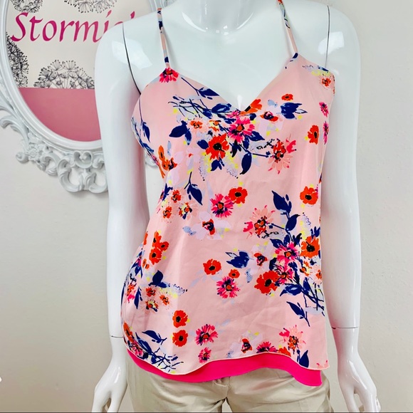 Express Tops - Reversible Camisoles Top Floral Side Pink Side